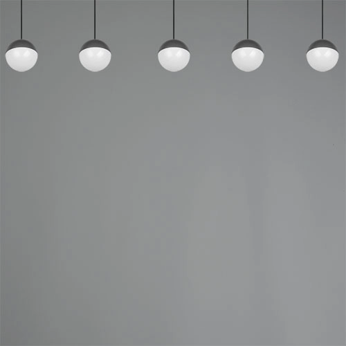 5-Licht Pendellampe Senta Anthrazit Trio 4017807697872