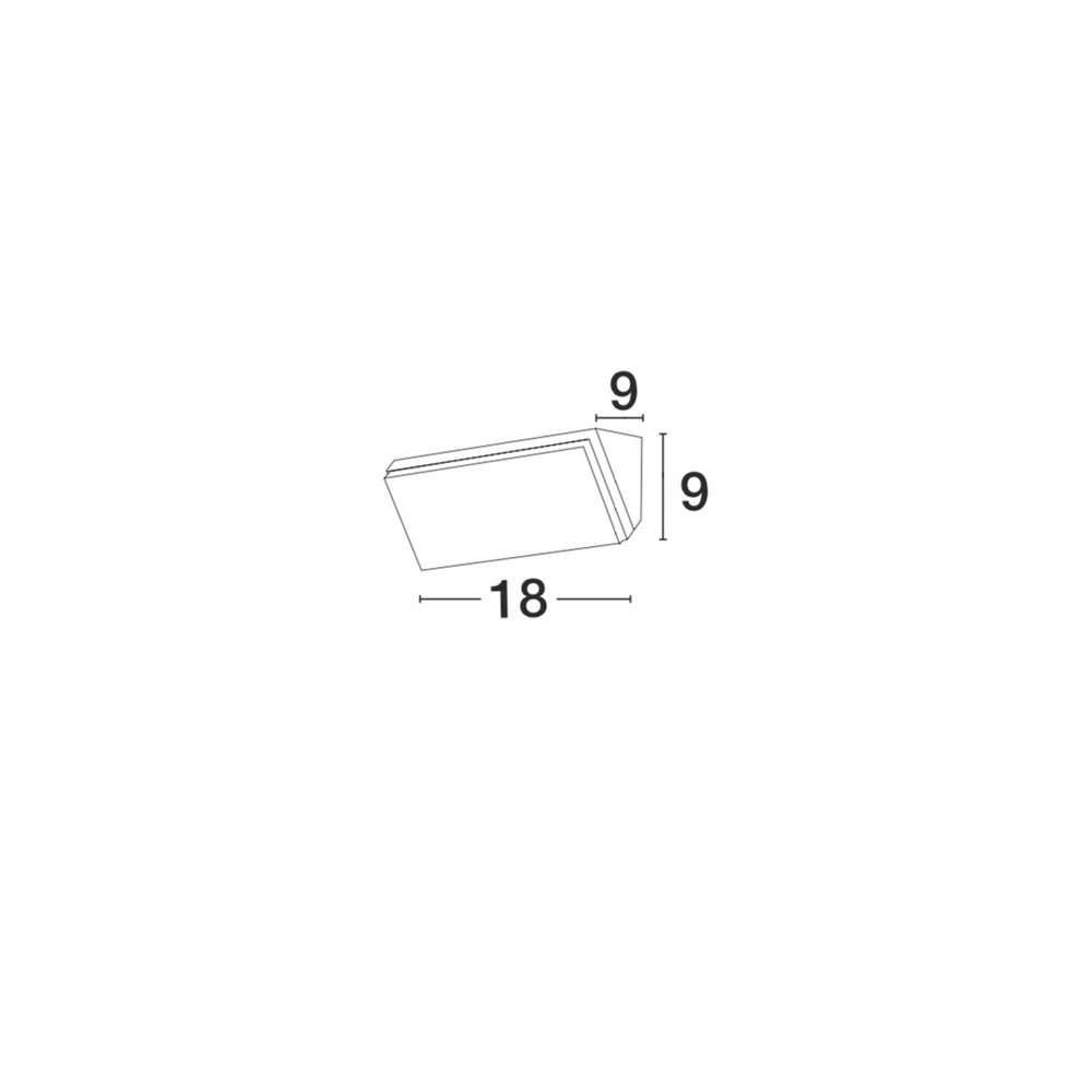 Design-Wandleuchte Keen weiß 18cm Lyora 5212017419187