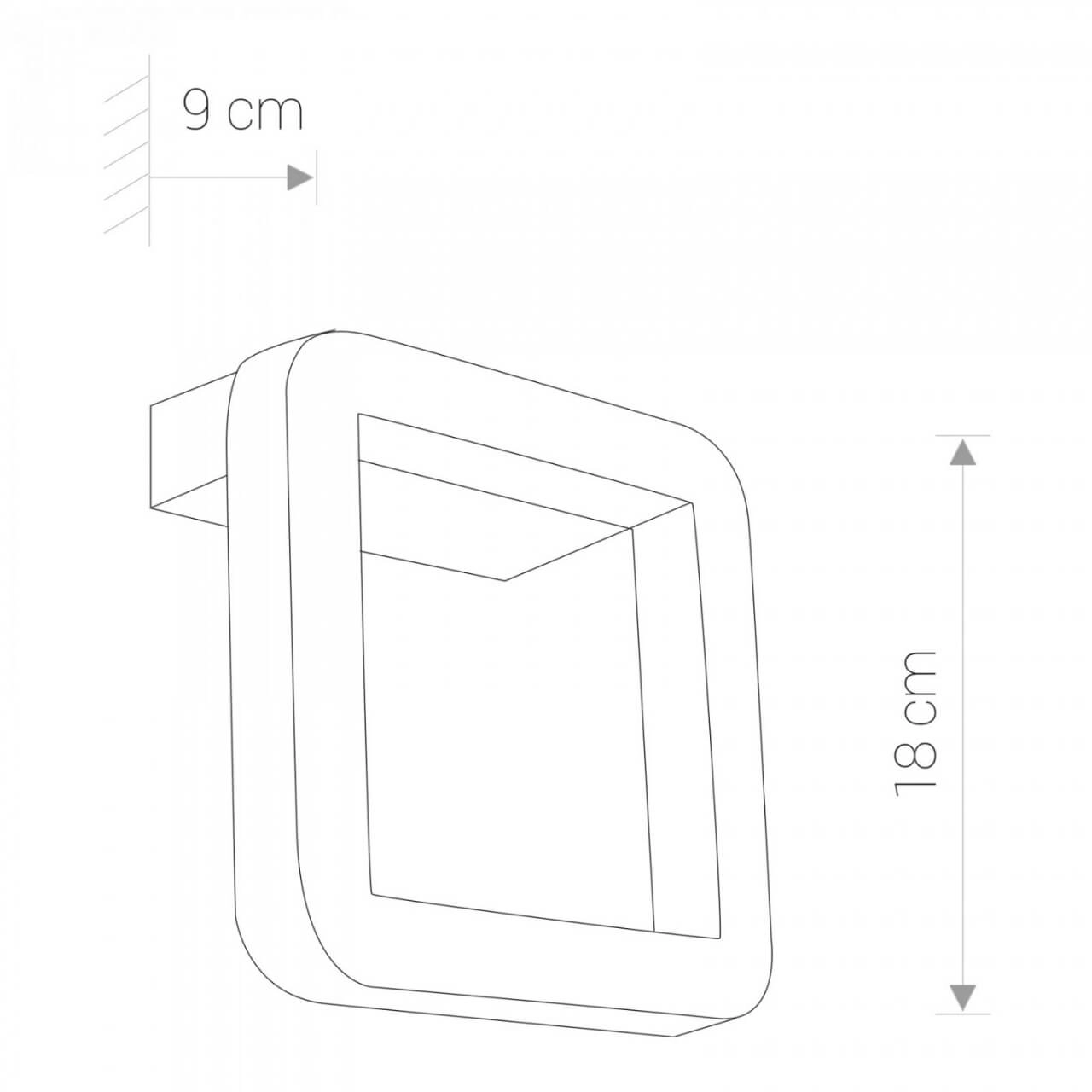 Schlanke Wandleuchte Thika mit LED-Beleuchtung Lyora 5903139912198
