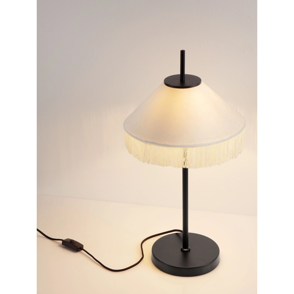 Tiffany-Tischlampe Velvy Beige Lyora 5212017493804