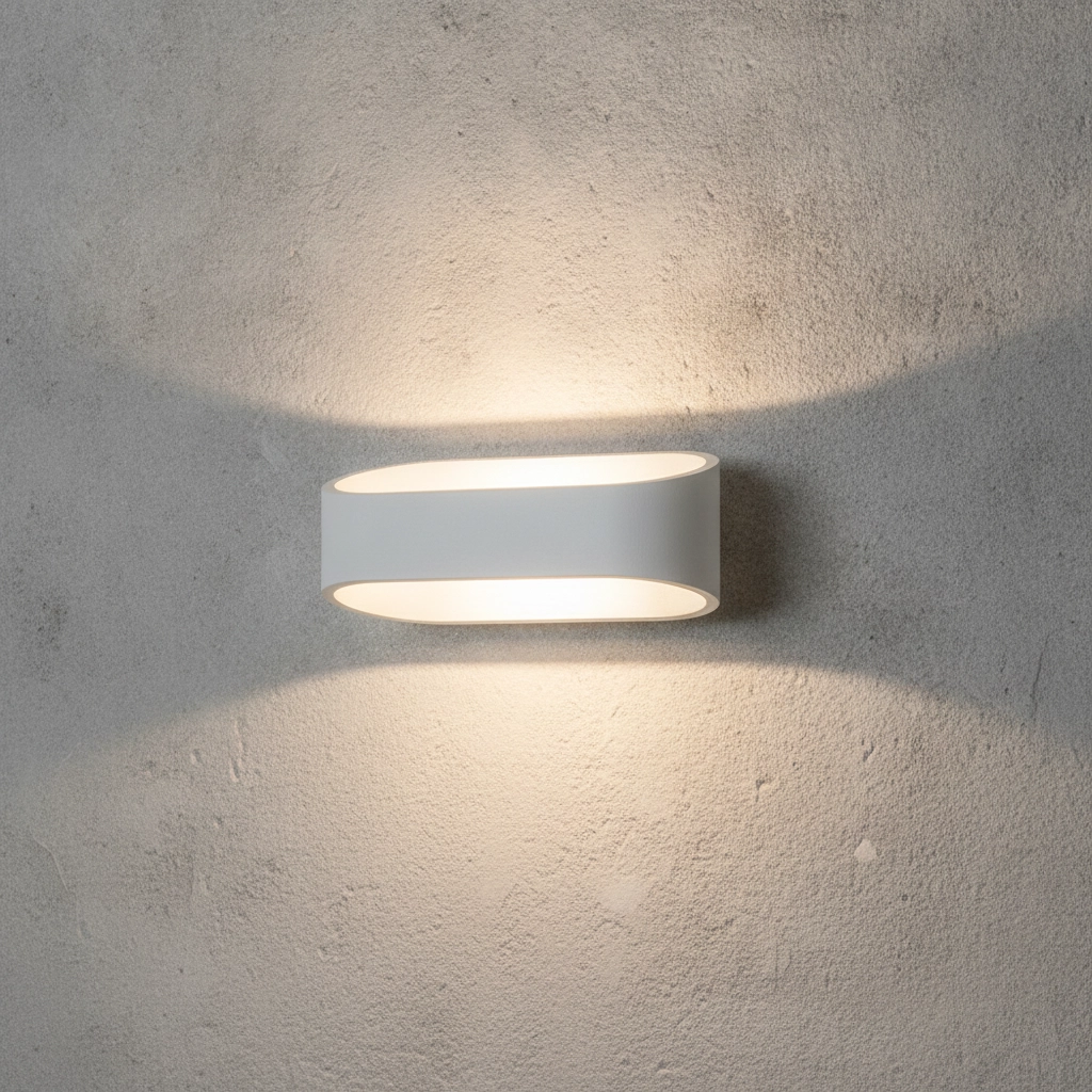 Design-Wandleuchte Mile weiß