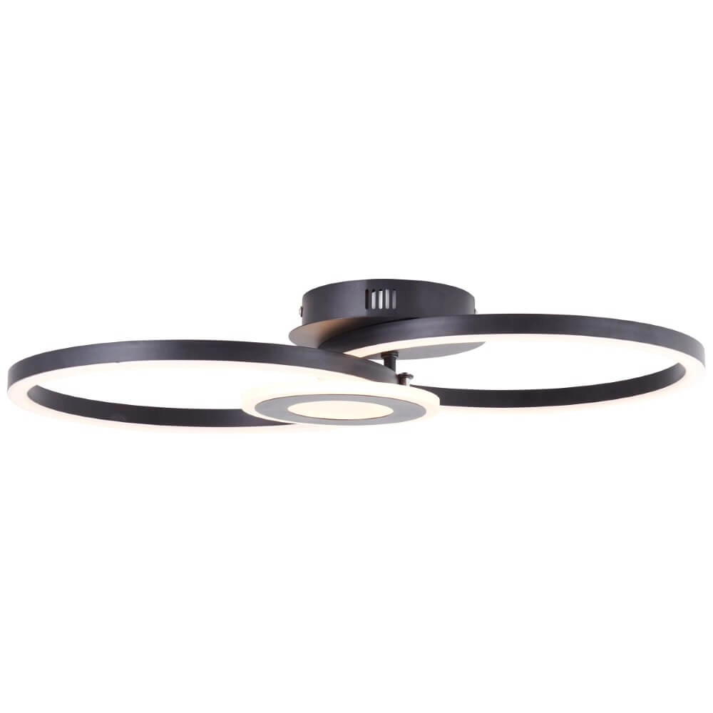 Deckenleuchte Bray rund schwarz Brilliant 4004353420023
