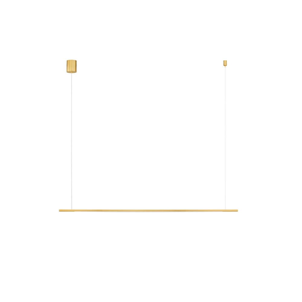 Schlanke Pendelleuchte Brillia gold 120cm Lyora 5212017473783