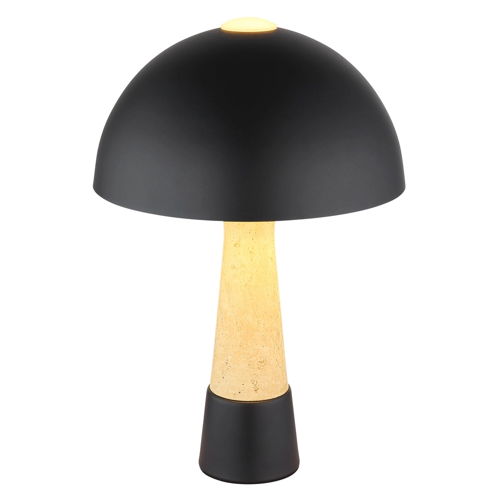Einzigartige Tischlampe Paulin Ø 25 cm schwarz