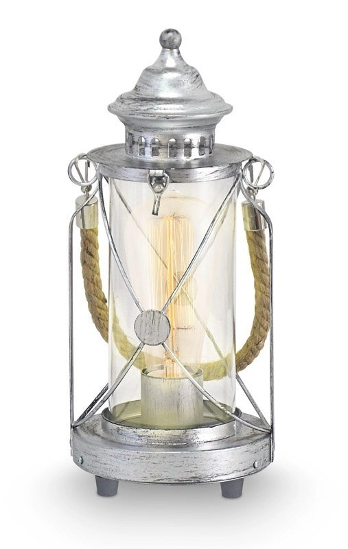 Tischlampe Bradford antikes Silber