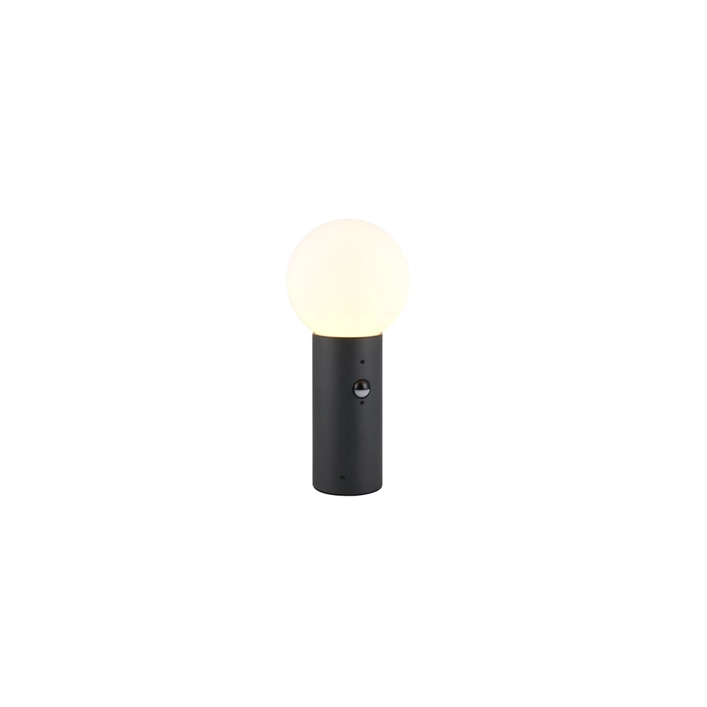 Kugel-Gartenlampe 40 cm Mures Anthrazit mit Sensor Trio 4017807687286