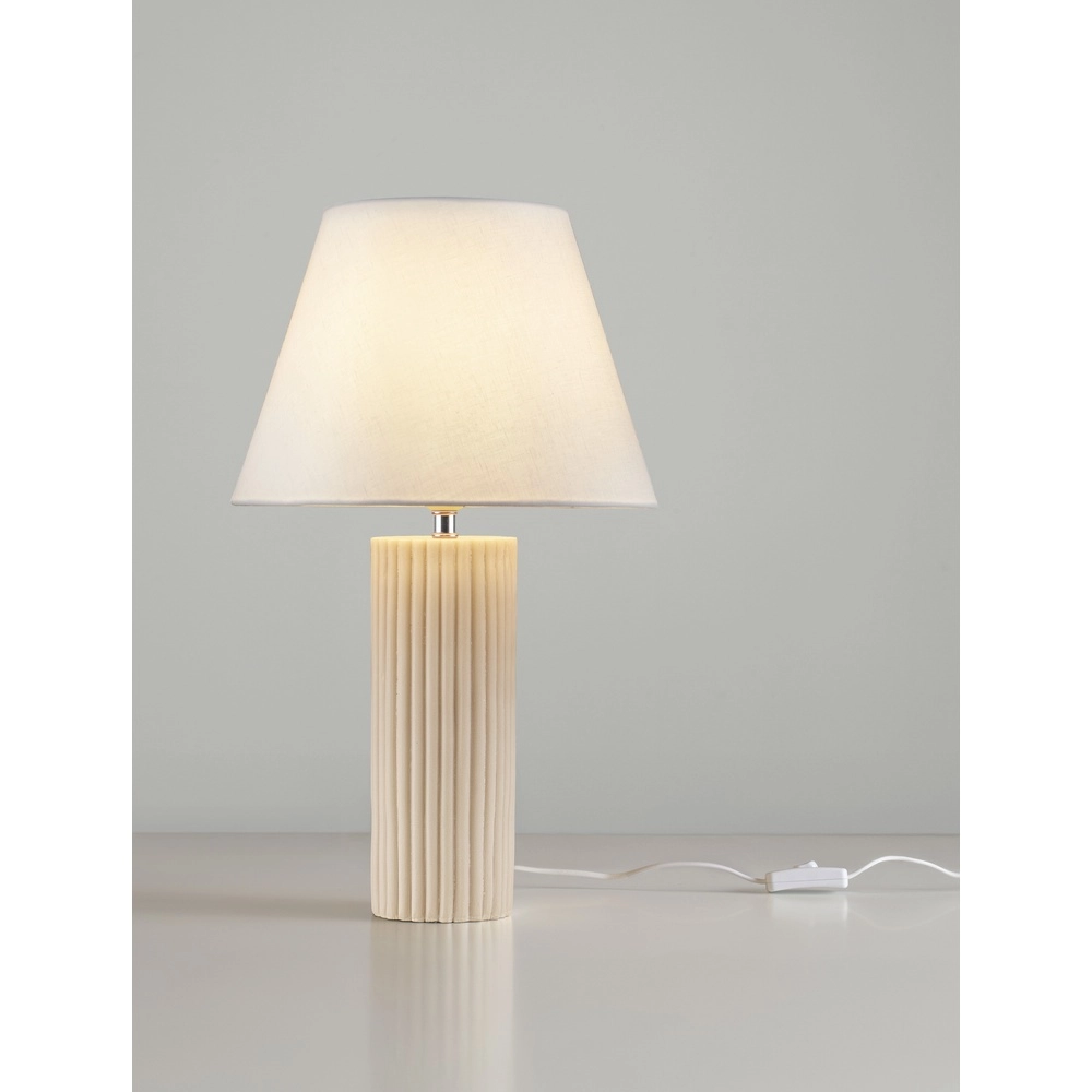 Tischlampe Bacco beige mit weißem Farbton Lyora 5212017468161