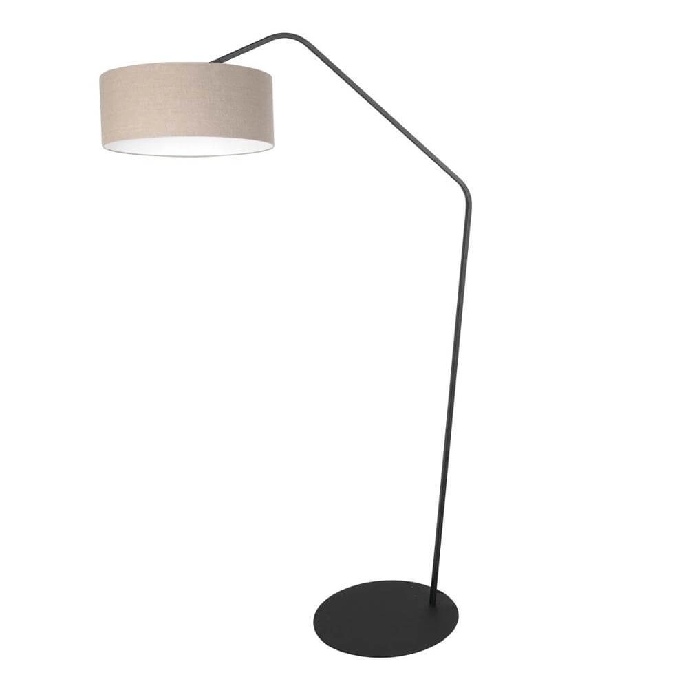 Stehlampe Zig-Zag schwarz mit Grauton Ø 50cm Steinhauer 8712746179262