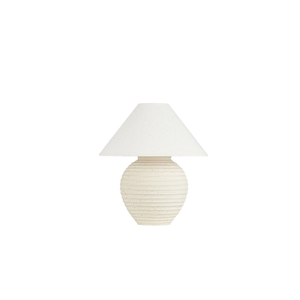 Japandi-Tischlampe Silia Beige Lyora 5212017494016