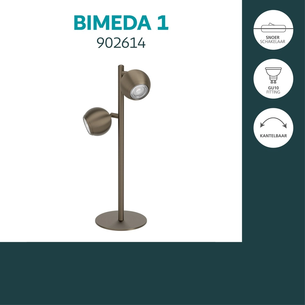 Design-Tischlampe Bimeda 1 Dark Bronze