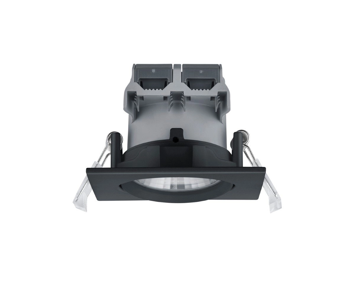 LED Einbaustrahler Pamir Square 5,5W - 3000k - 8,5 cm schwarz Trio 4017807378030