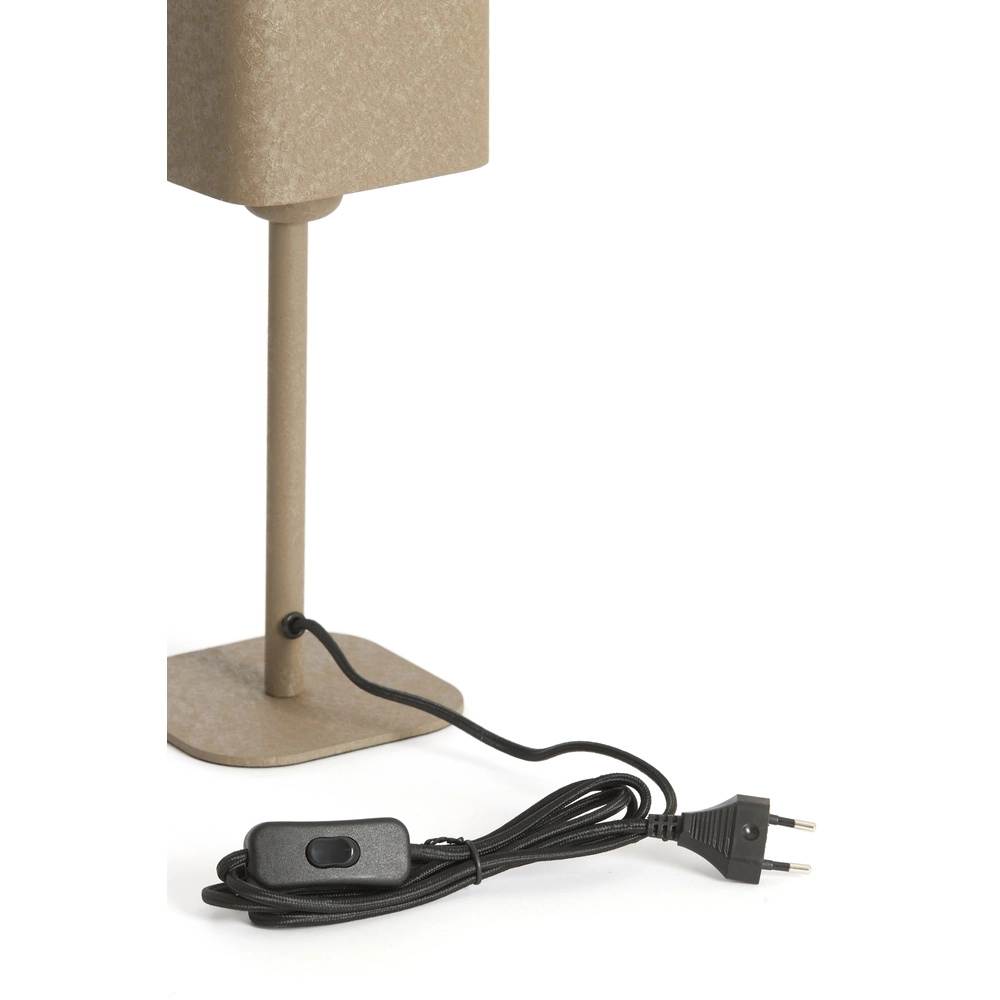 Nachttischlampe Elenie 13x13 cm – matt dunkelbraun Light & Living 8717807818685