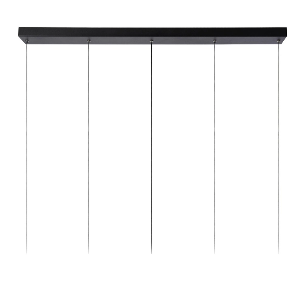 Elegante Pendellampe Margary 5-Licht Schwarz Lucide 5411212241917