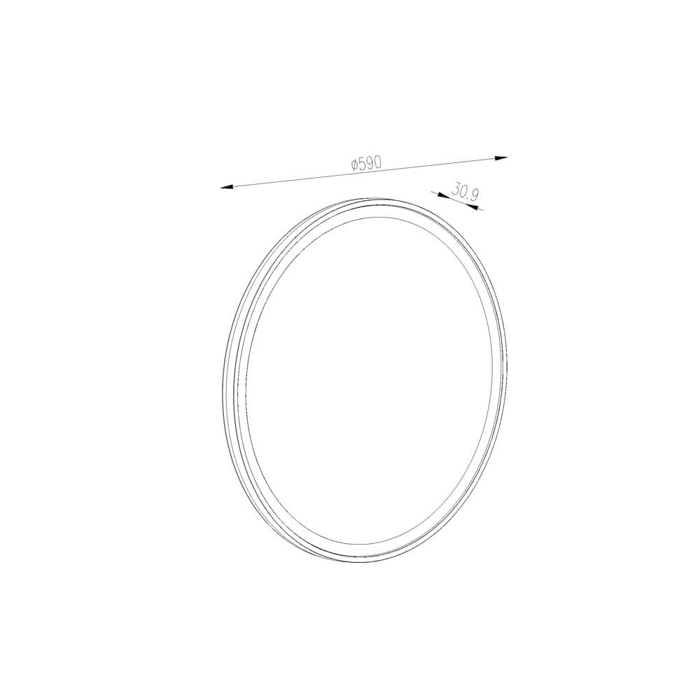 Spiegelleuchte Vasari Ø 60cm - mit LED Lyora 4255805301135