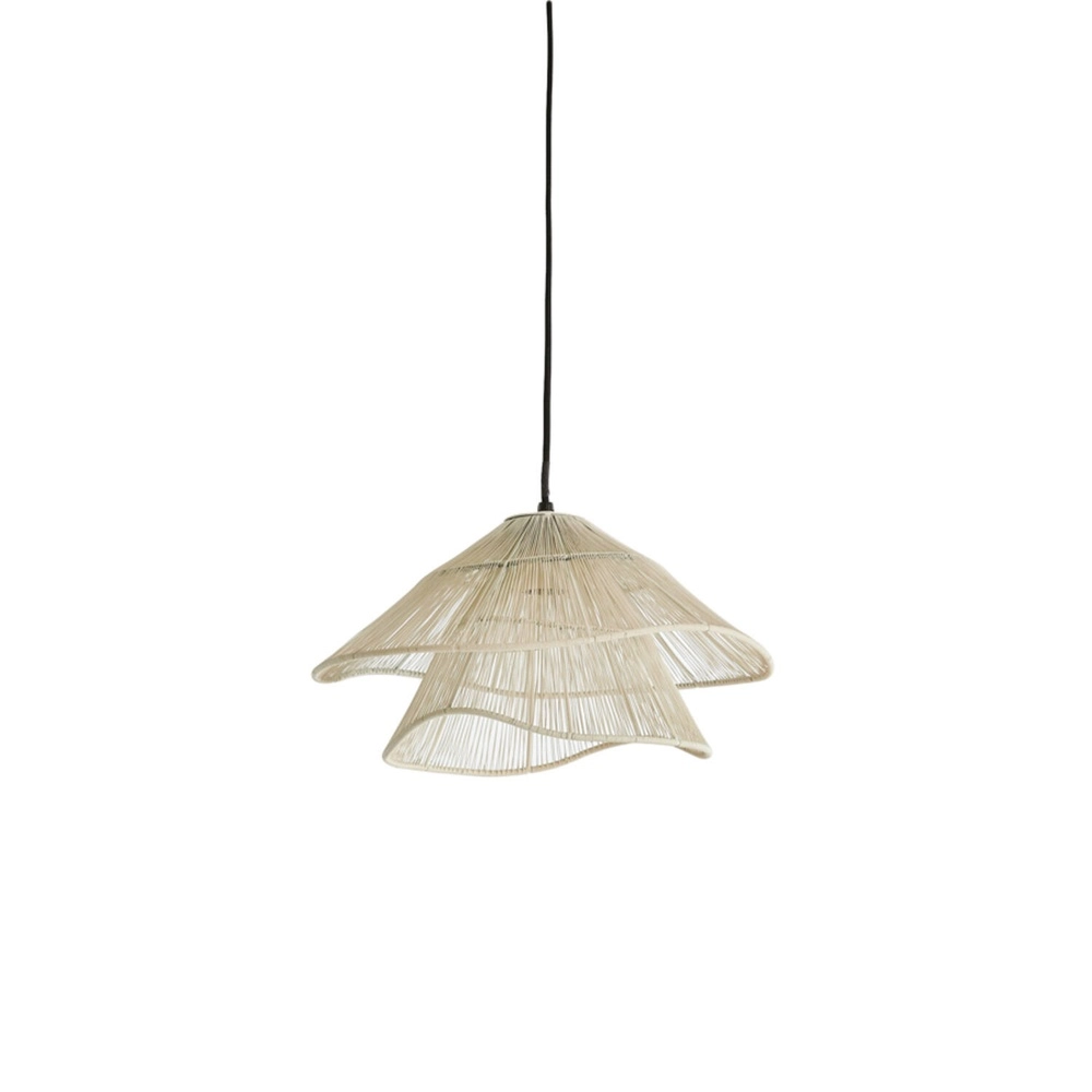 Japandi-Pendellampe Alameda weißer Ø 36cm