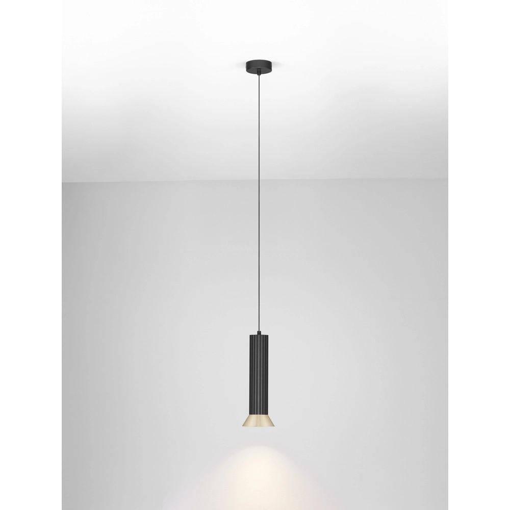 Pendelleuchte Luvia schwarz mit gold Lyora 5212017475572