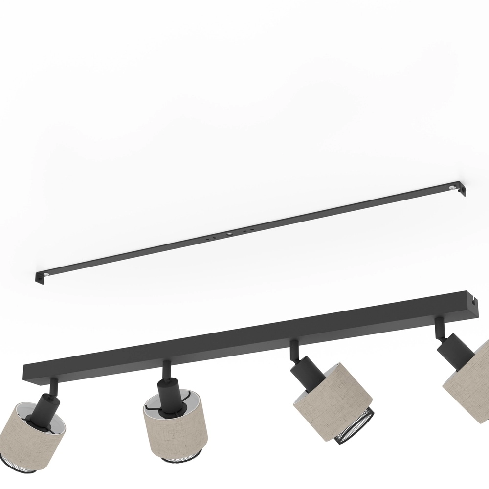 Japandi Deckenlampe Rosley 4L – schwarz mit Creme Eglo 9002759436599