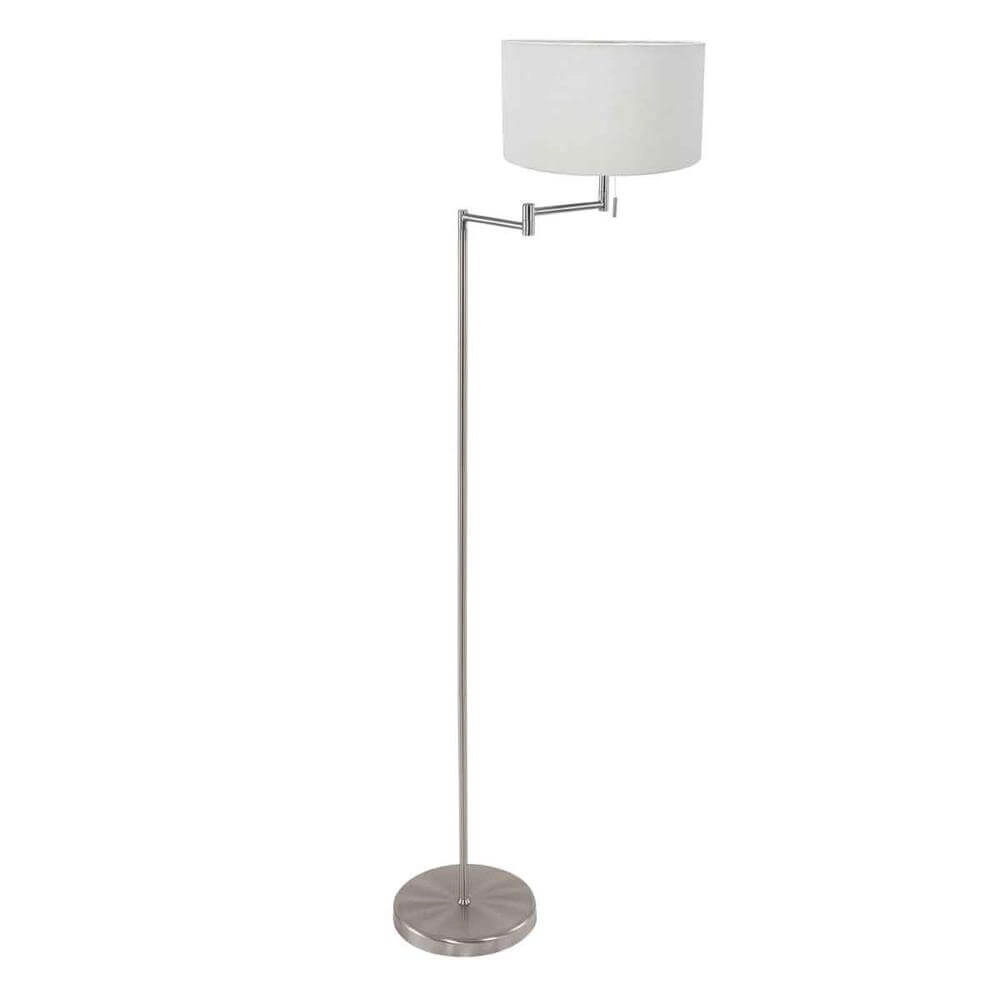Stehlampe Bella Metall mit weißem Schirm