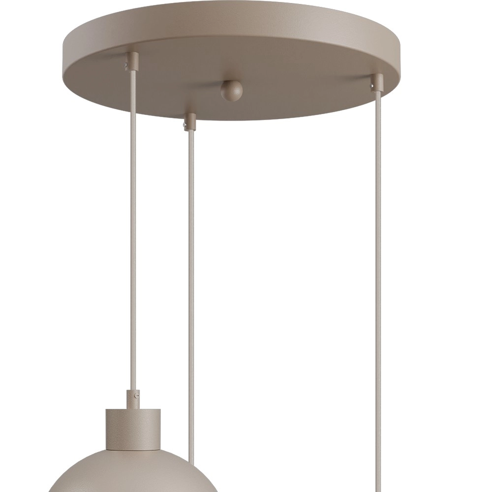 Design-Pendellampe Opera 3-Licht beige Terra Ø 35cm Masterlight 8718121424231