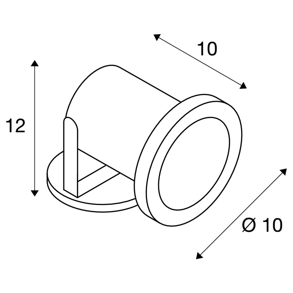 Spießstrahler Nautilus MR16 SLV 4024163090421