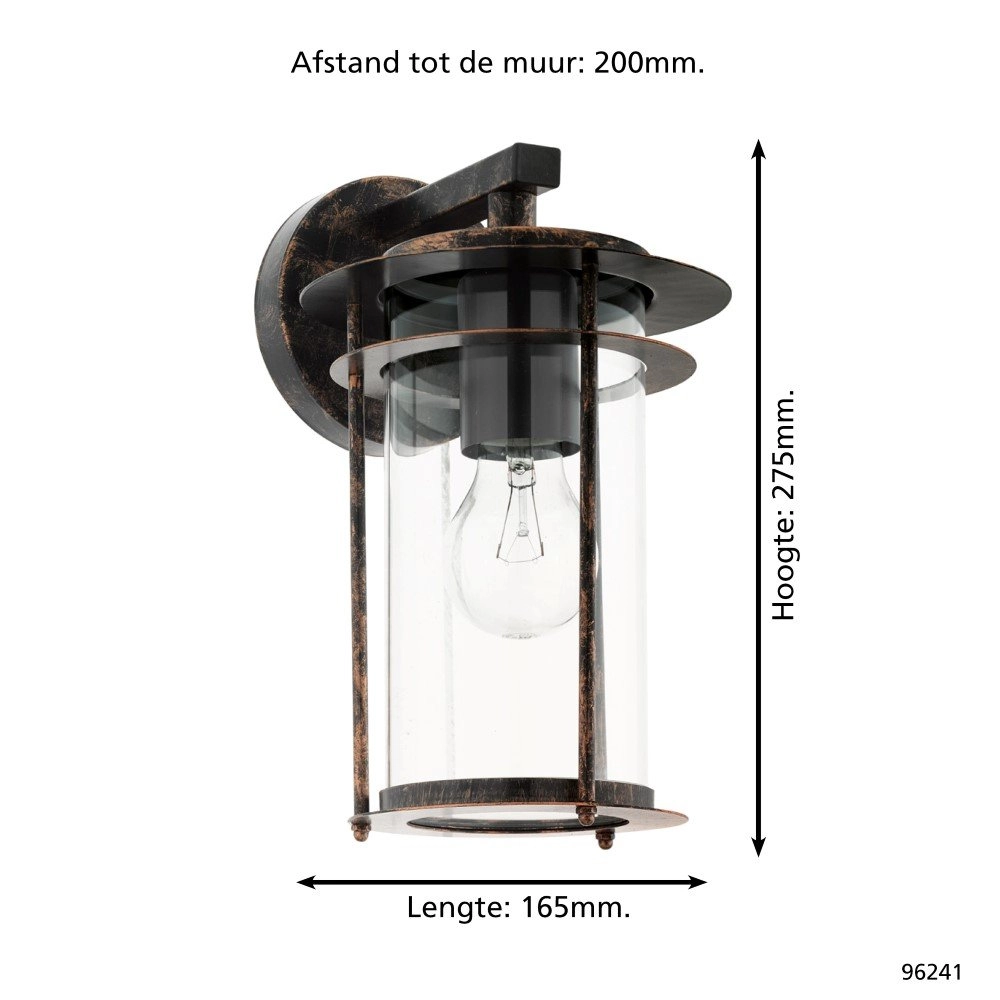 Außenlampe Valdeo Braunes Kupfer Eglo 9002759962418