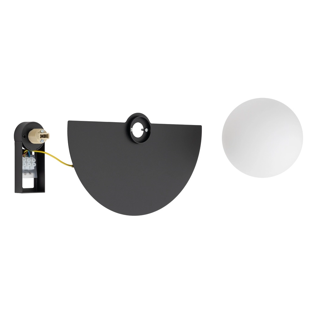 Wandlampen-Hälfte Saturn Schwarz Lyora 5903139125963