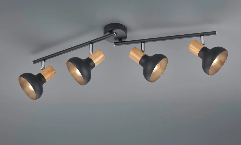 Deckenleuchte Latika 4-Licht-Schwarz Trio 4017807577006