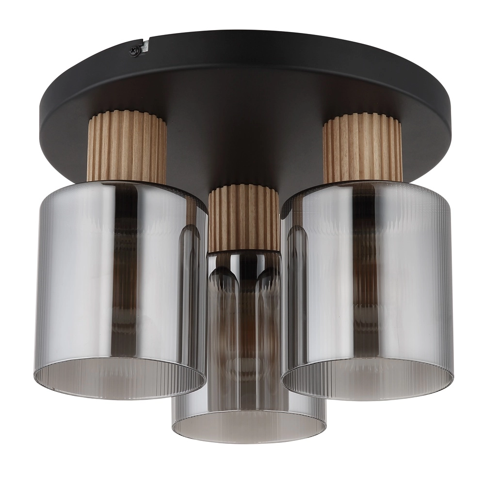 Design-Deckenlampe Aleidis 3-Licht Schwarz Globo 9007371509218