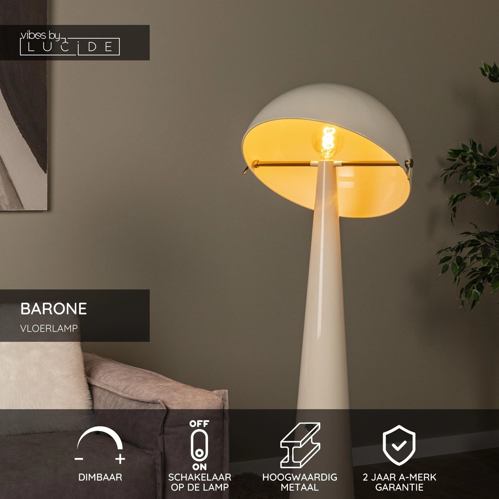Stehlampe Barone Sahne Lucide Vibes 5411212650139