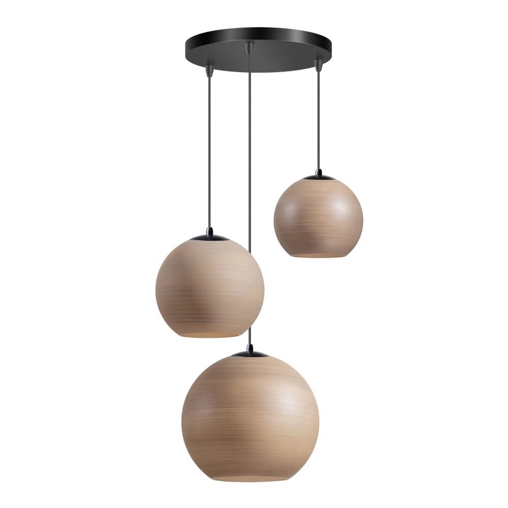 3-flammige Pendelleuchte Orb Saturn rund mit einzigartiger Wirkung ETH 8720195309291