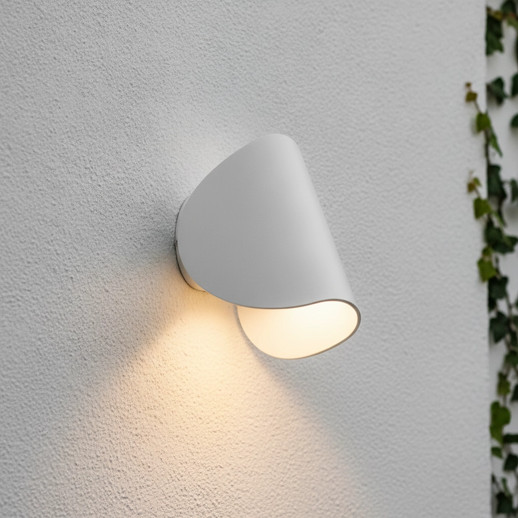 Design-Wandleuchte Arabella weiß