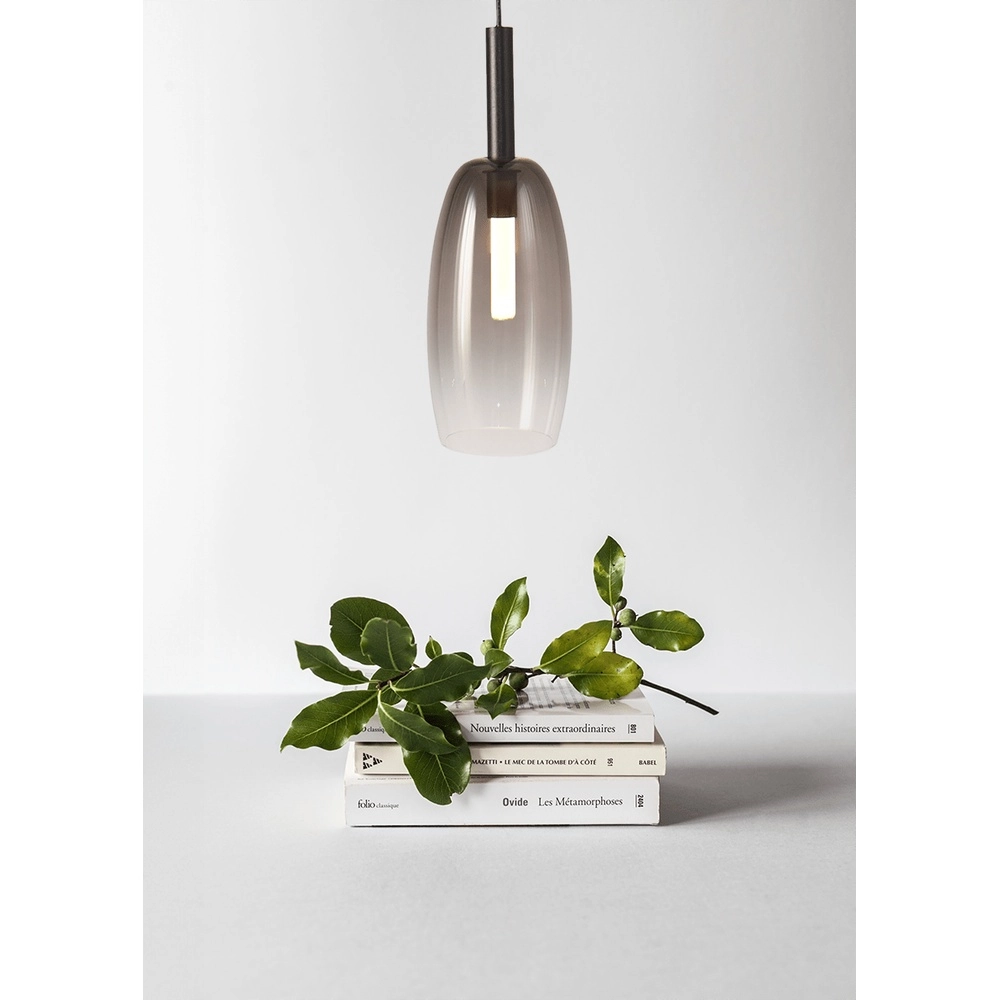 Pendellampe Ø 11,5 cm Lido Olive mit rauchverdünnendem Glas Masterlight 8718121324722