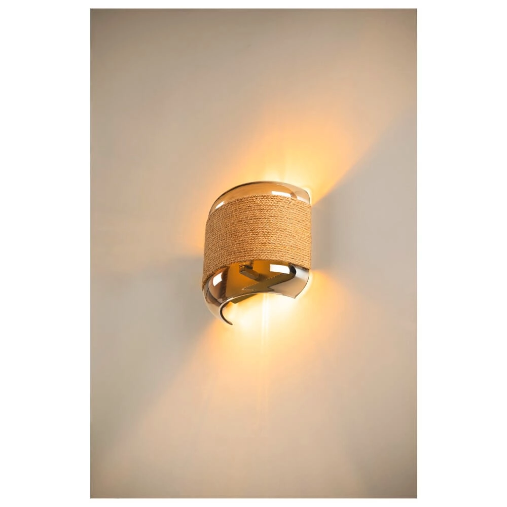Schlafzimmer-Wandlampe Pantilo Rope Gold SLV 4024163280860