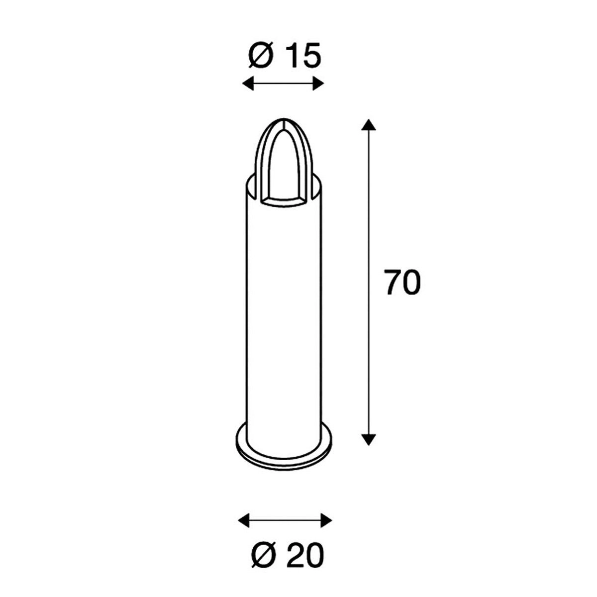 Terrasse Lampe Rusty Cone 70 SLV 4024163116268