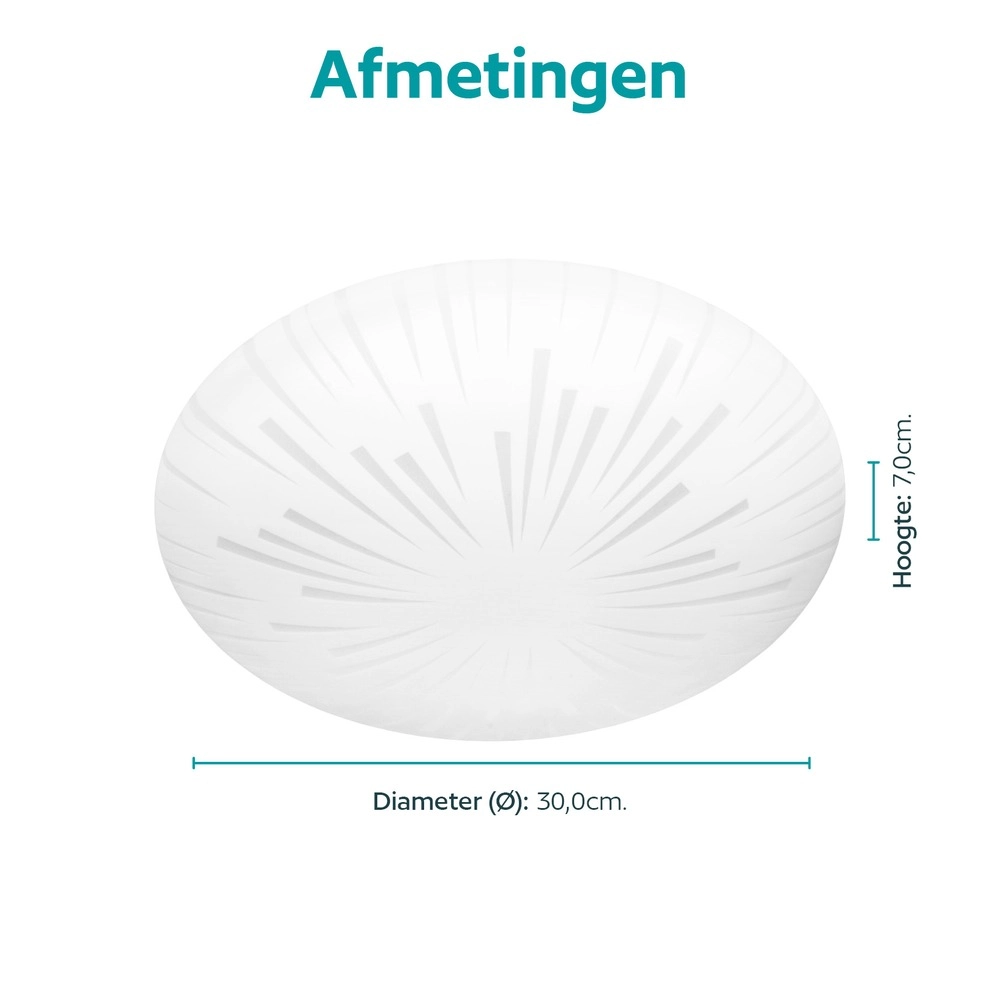 Weißes Deckenlicht Allerona Ø 30cm Eglo 9008606408917