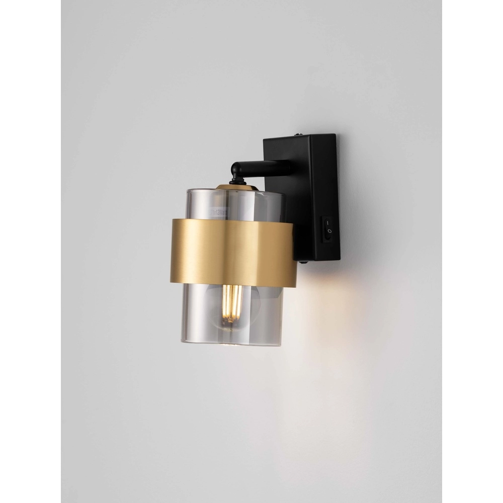 Wandleuchte Sianna schwarz mit gold Lyora 5212017452627