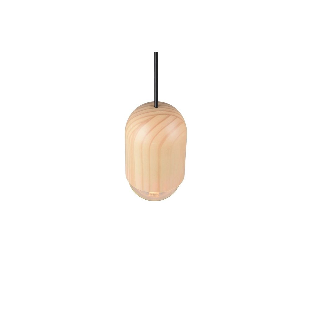Einzigartige Pendelleuchte Nara Holz Ø 10,5cm Trio 4017807661750
