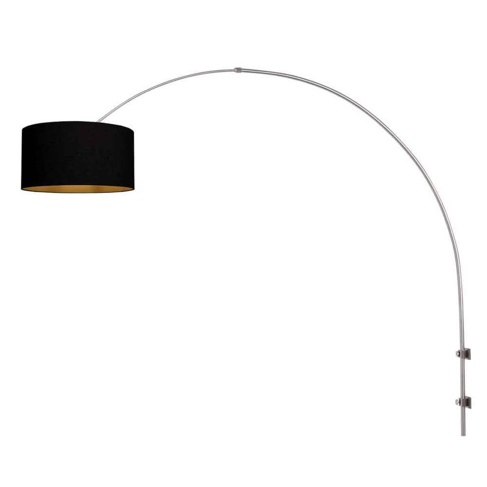 Wandleuchte Sparkled Light Metall mit schwarzem Schirm Steinhauer 8712746175547