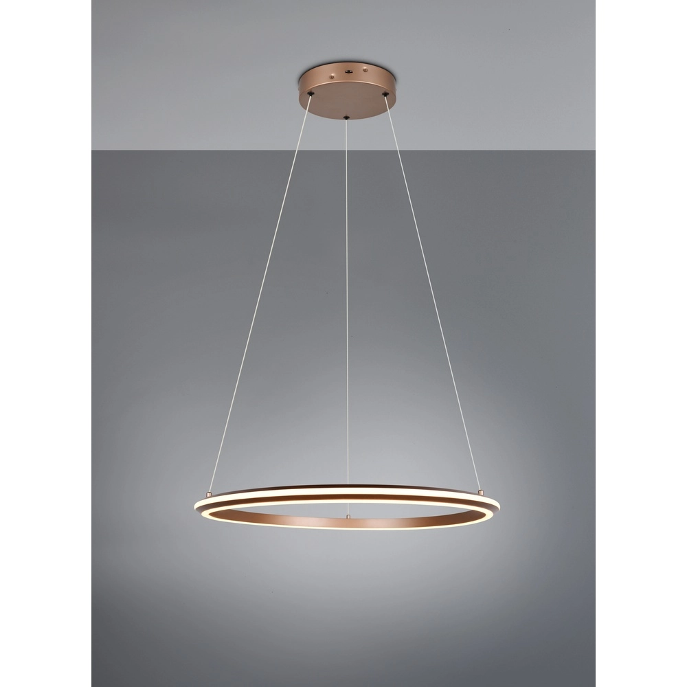 Pendelleuchte Amador mokkabraun Ø 75cm Trio 4017807664188