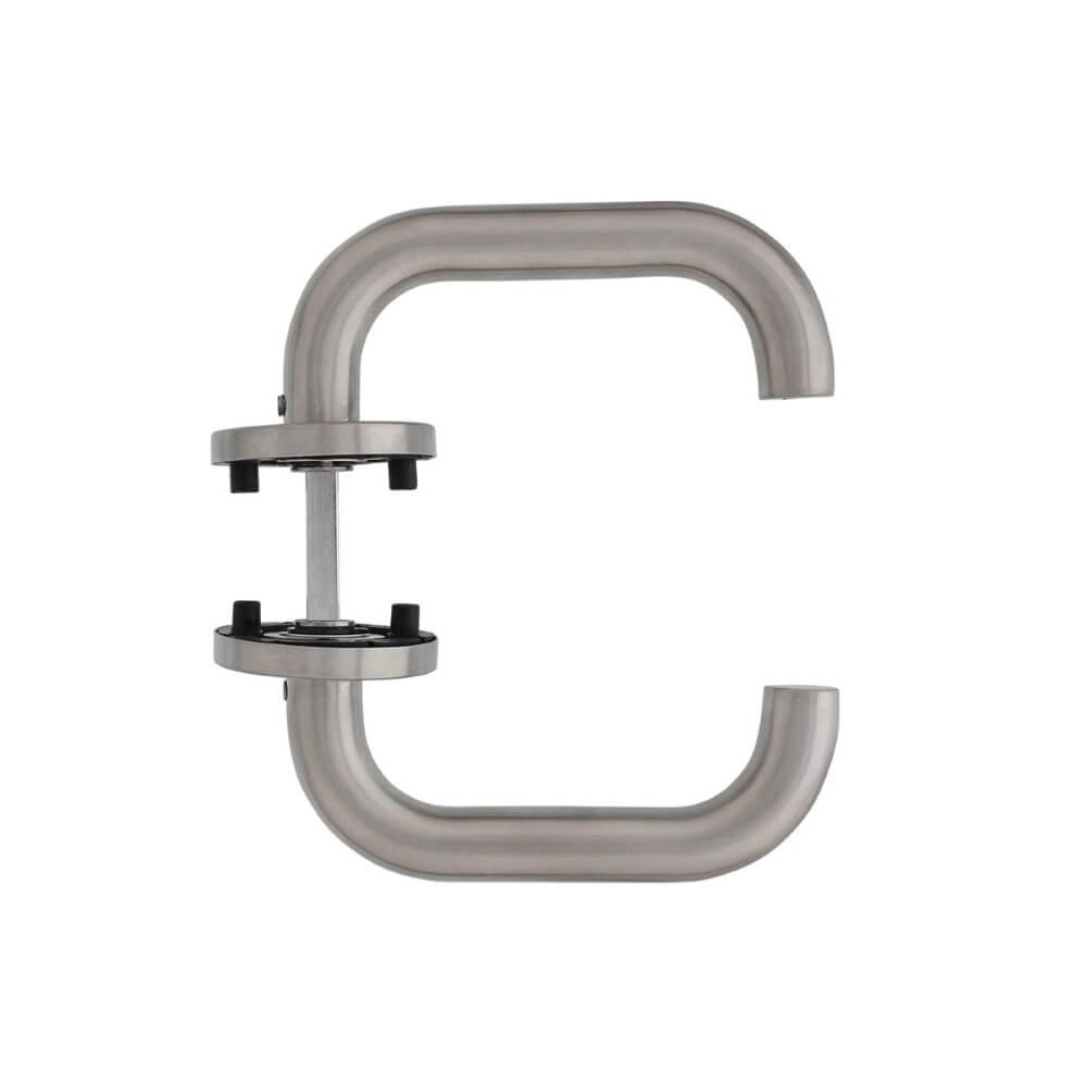 Türklinke Rond auf Rosette Edelstahl Intersteel 8714186087619