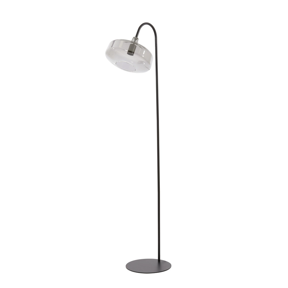 Glas-Stehlampe Solna Schwarz Light & Living 8717807696566