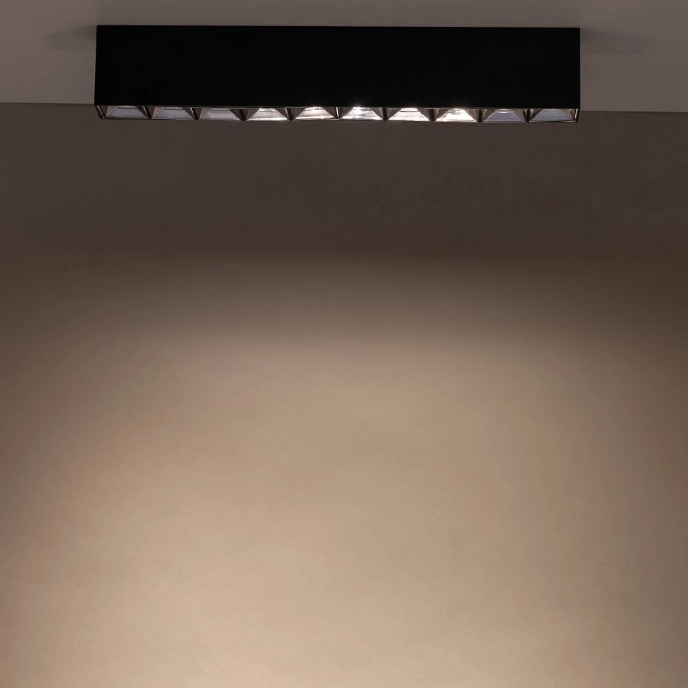 Schwarzer Aufbaustrahler Midi Led 10x1 LEDs - 3000K Lyora 5903139100564