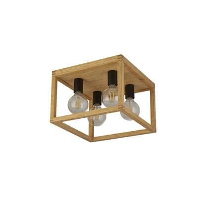Holz Deckenlampe Square Searchlight 5053423189369