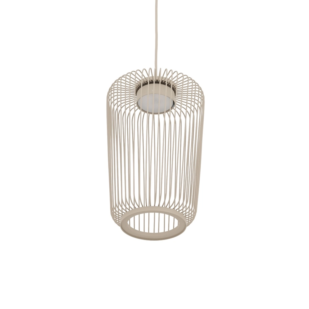 Käfiglampe Kenai sandbraun Ø 20 cm Lyora 5903139122221