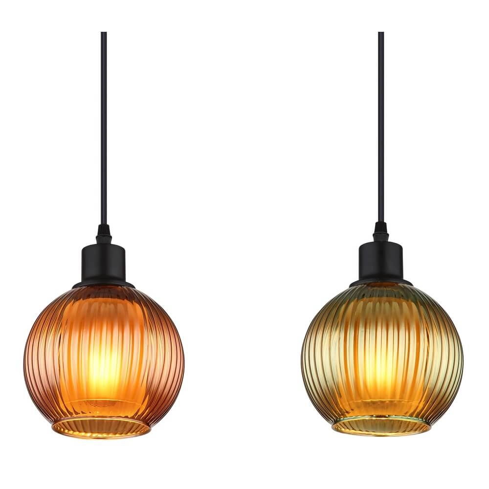 Pendelleuchte Zumba Farbiges Glas 4-flammig Globo 9007371452828