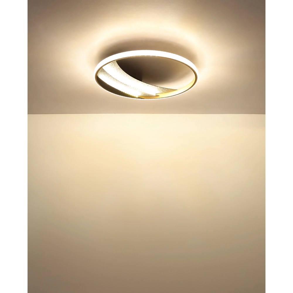 Einzigartige Deckenlampe Constance schwarz mit Gold Ø 41 cm Globo 9007371566846