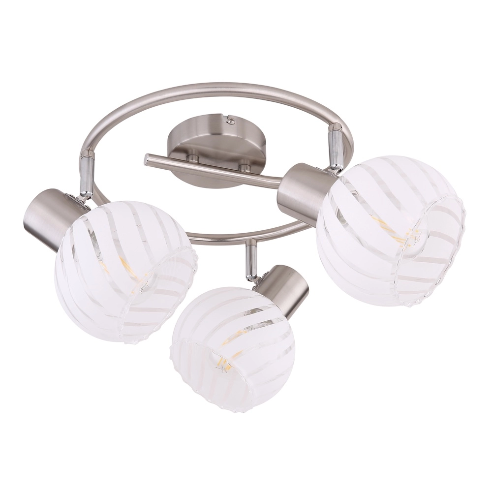 Deckenlampe Willy Nickel 3-Lights Globo 9007371409105