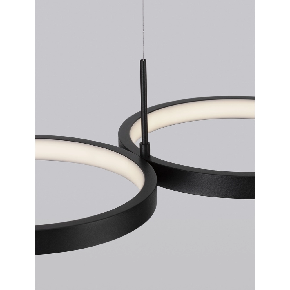 Moderne Pendelleuchte Magnus schwarz 84cm Lyora 5212017433183