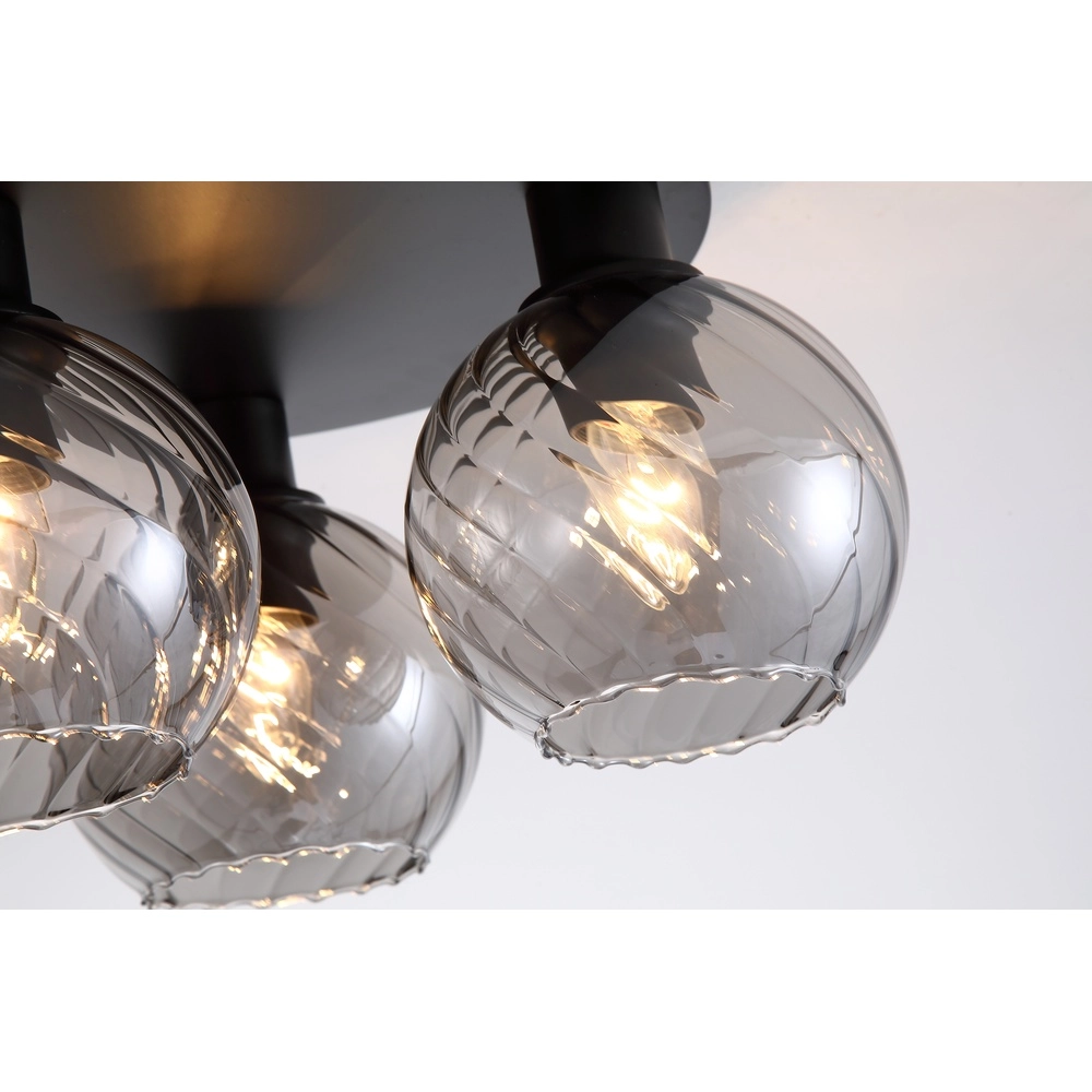 Deckenlampe Radiance 3-flammig schwarz Searchlight 5053423307305