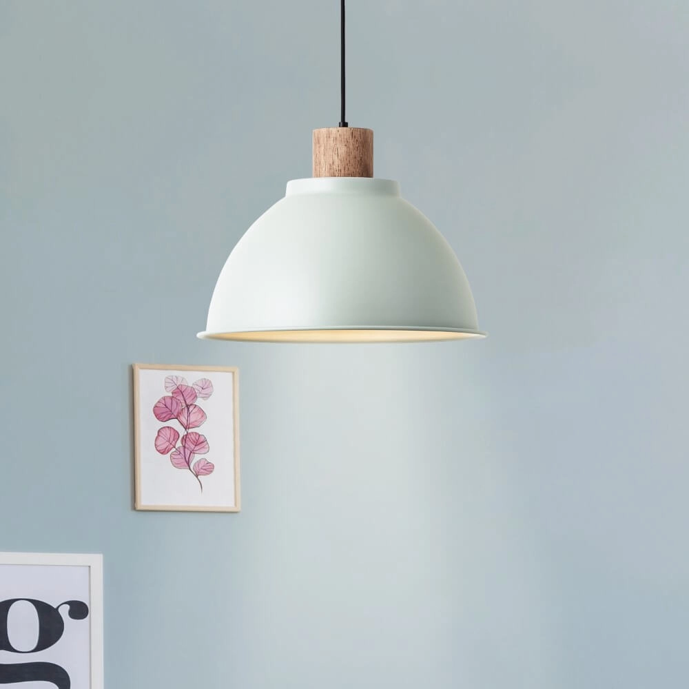 Hängelampe Erena Ø 38cm grün Brilliant 4004353413049